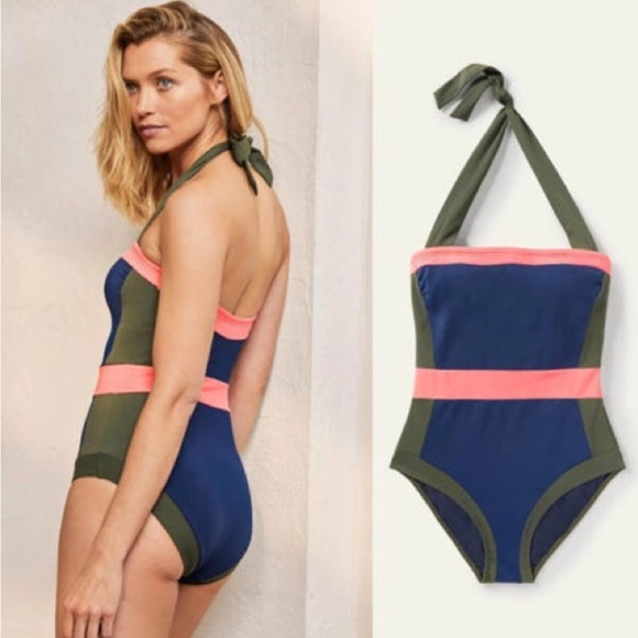 NWT Boden Santorini Halterneck Swimsuit Black.sz 8RHot deal🔥 - Picture 9 of 9